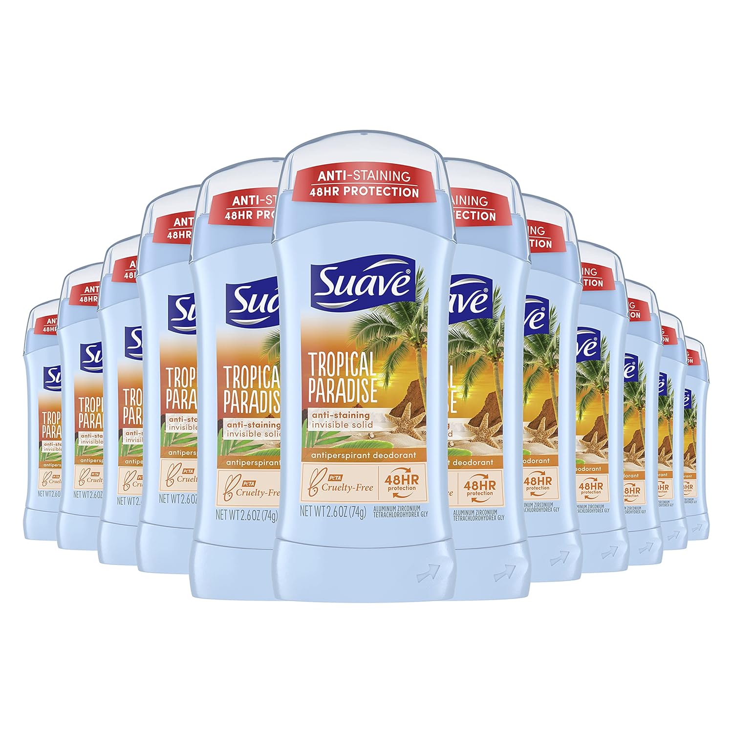 Amazon.com : Suave Tropical Paradise Invisible Solid Anti-Perspirant ...